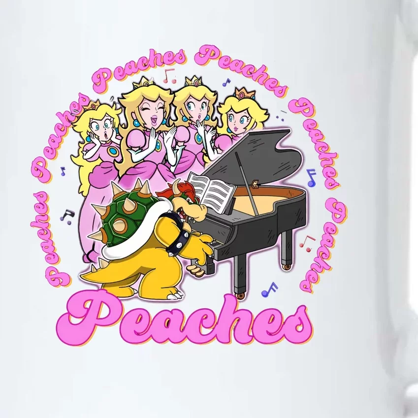 Bowser Peaches Princess Song Princess Peach Feeli!ng Peaches Black Color Changing Mug