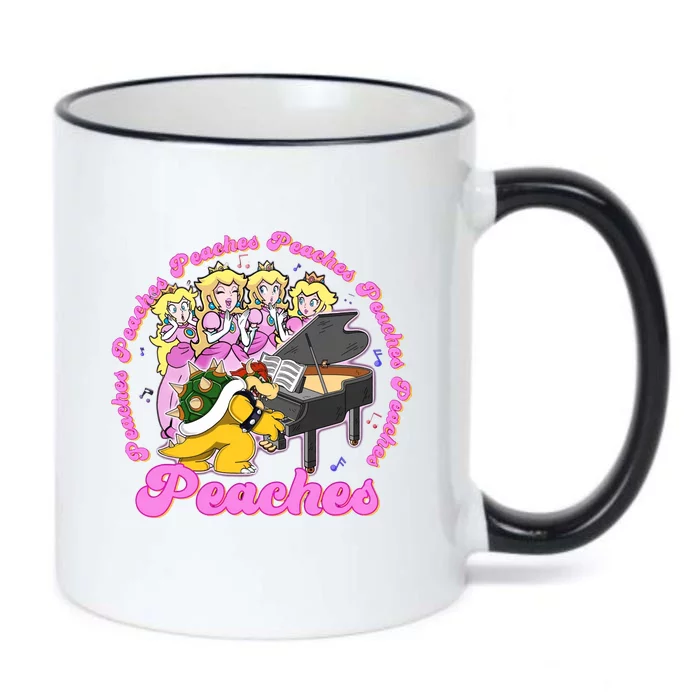 Bowser Peaches Princess Song Princess Peach Feeli!ng Peaches Black Color Changing Mug