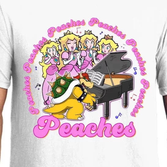 Bowser Peaches Princess Song Princess Peach Feeli!ng Peaches Pajama Set