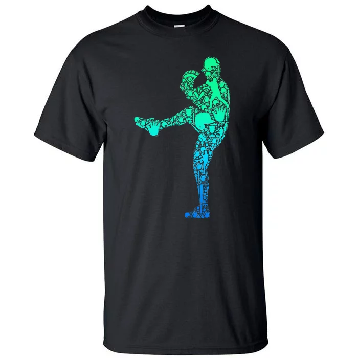 Baseball Pitcher Player Tall T-Shirt