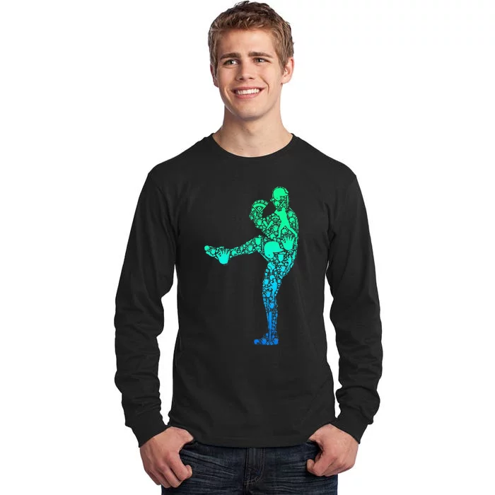 Baseball Pitcher Player Tall Long Sleeve T-Shirt