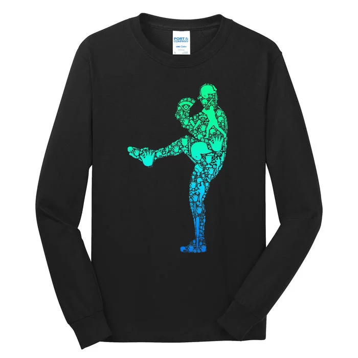 Baseball Pitcher Player Tall Long Sleeve T-Shirt