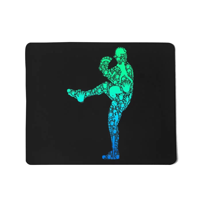 Baseball Pitcher Player Mousepad