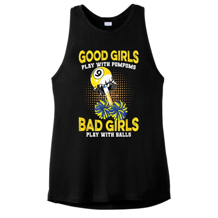 Billiards Player Pool Player Funny Billiards Gift Ladies Tri-Blend Wicking Tank