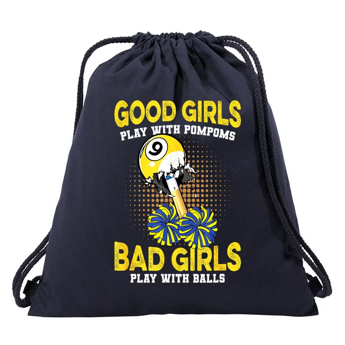 Billiards Player Pool Player Funny Billiards Gift Drawstring Bag