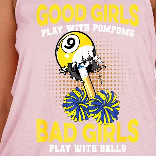 Billiards Player Pool Player Funny Billiards Gift Women's Knotted Racerback Tank