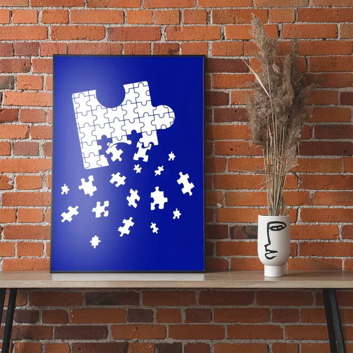 Big Puzzle Piece Flying Puzzles Pieces Meaningful Gift Poster