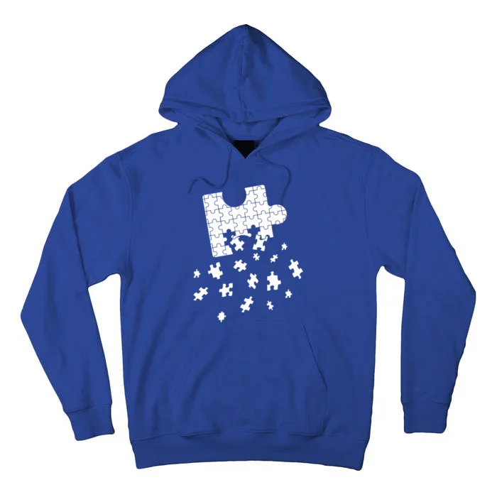 Big Puzzle Piece Flying Puzzles Pieces Meaningful Gift Tall Hoodie