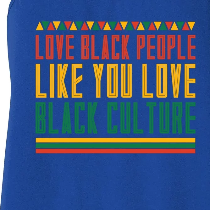 Black People Pride Proud Black Culture Black History Month Gift Women's Racerback Tank