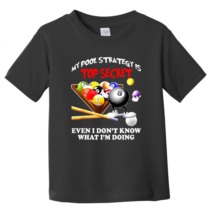 Billiards Pool Players Cue Stick Funny Billiards Gift Toddler T-Shirt