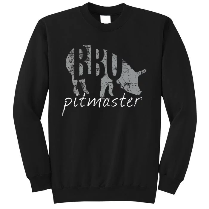 Bbq Pitmaster  Pig Grilling Grill Tall Sweatshirt