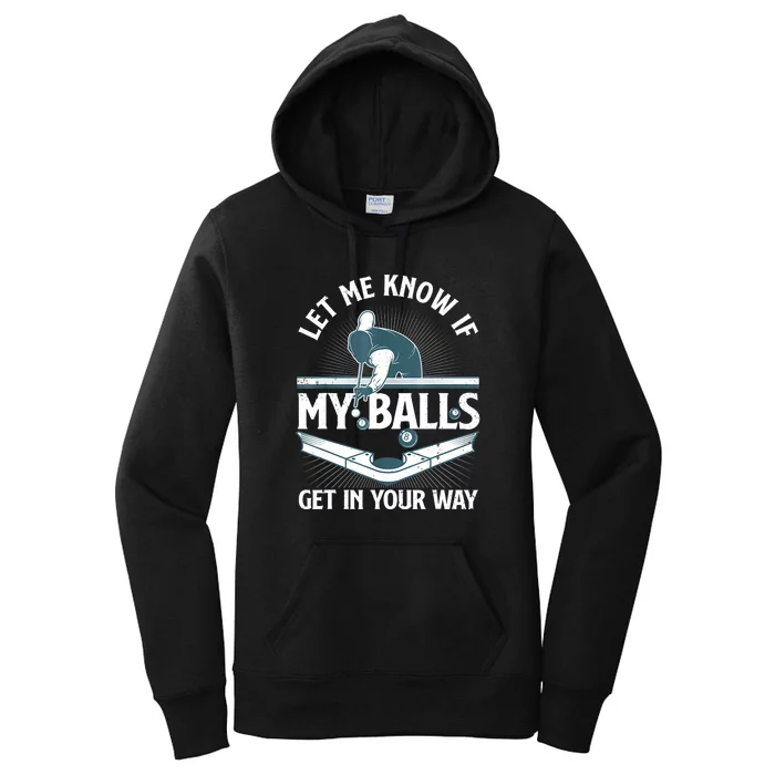 Billiard Pool Player Gift Women's Pullover Hoodie