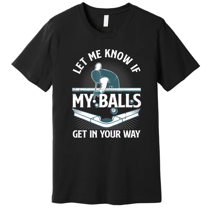 Billiard Pool Player Gift Premium T-Shirt