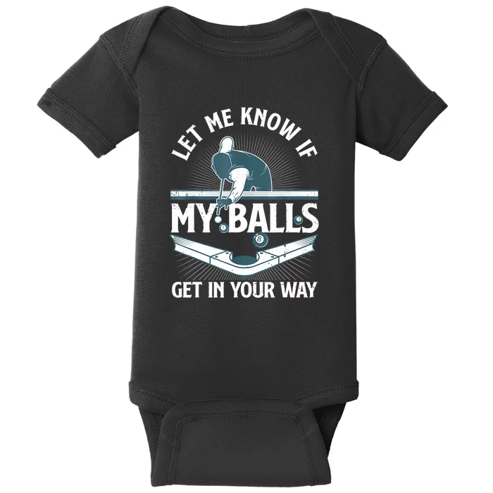 Billiard Pool Player Gift Baby Bodysuit