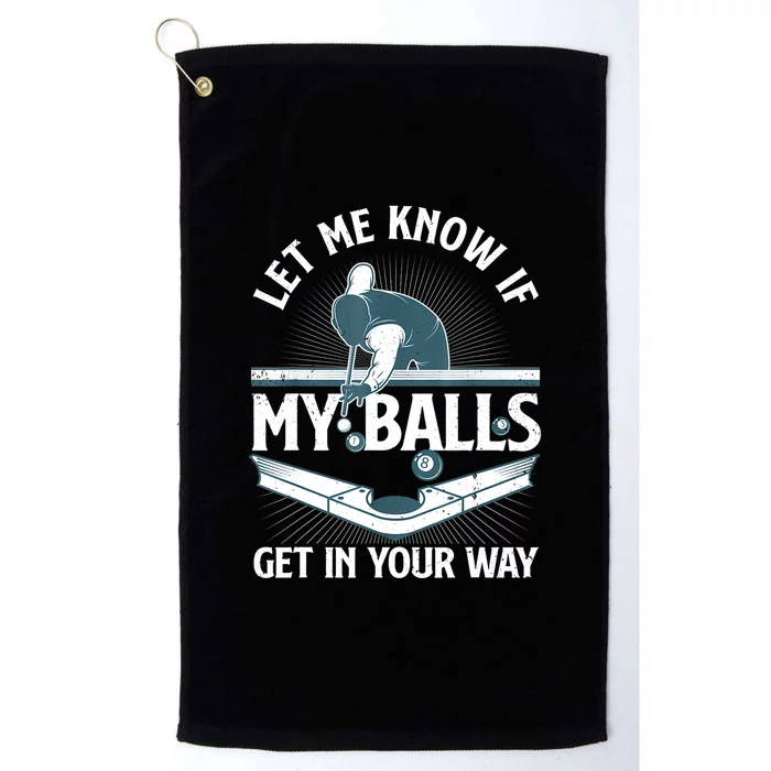 Billiard Pool Player Gift Platinum Collection Golf Towel