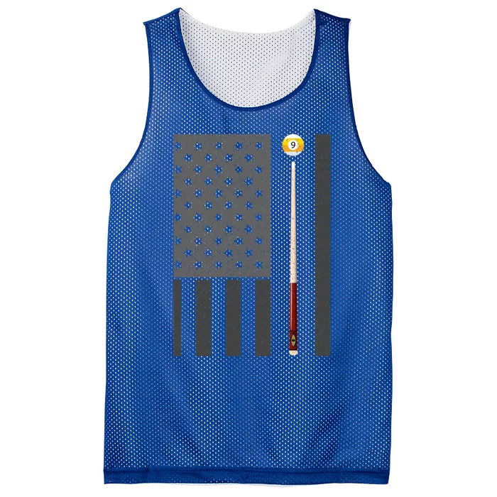 Billiards Pool Player Table Usa Us American Flag Cool Gift Mesh Reversible Basketball Jersey Tank