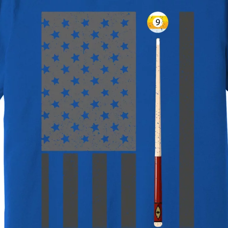 Billiards Pool Player Table Usa Us American Flag Cool Gift Premium T-Shirt