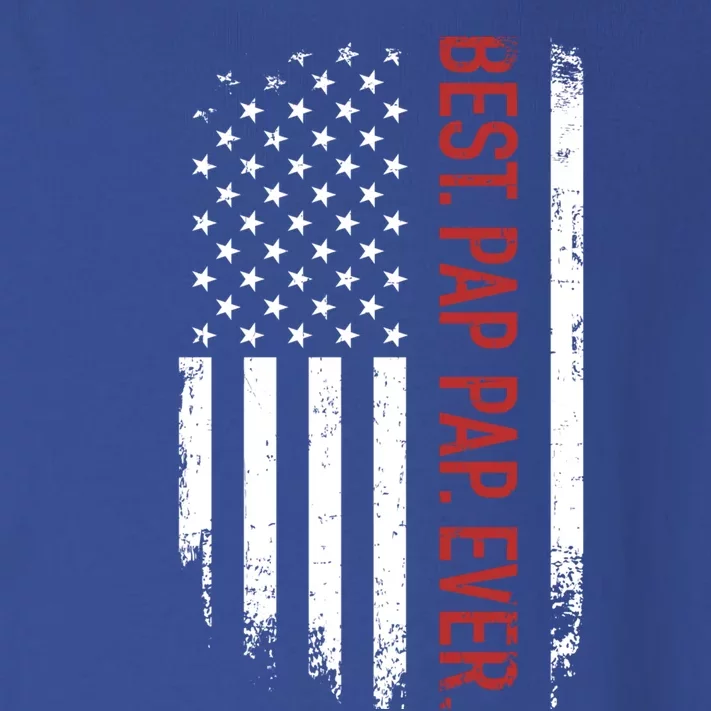 Best Pap Pap Ever With Us American Flag For Father's Day Meaningful Gift Toddler Long Sleeve Shirt