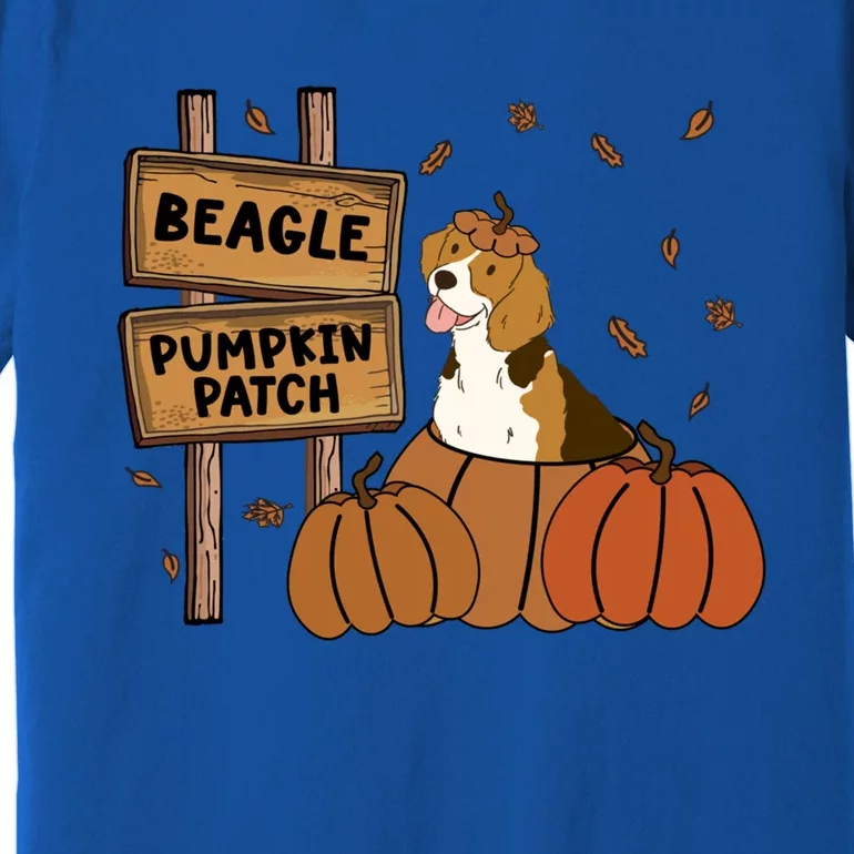 Beagle Pumpkin Patch Dog Lovers Thanksgiving Halloween Meaningful Gift Premium T-Shirt