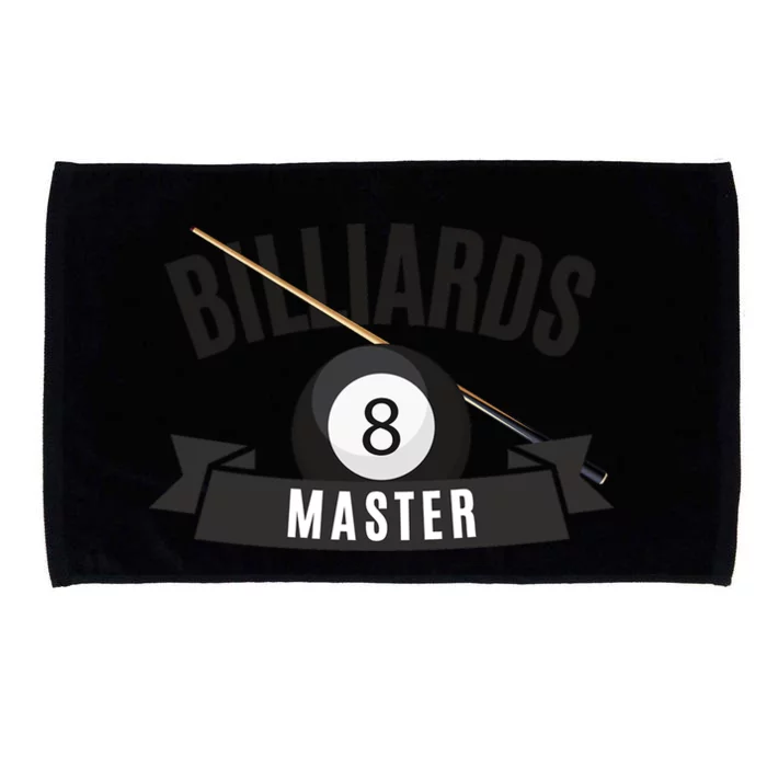 Billiards Pool Player Snooker Game Billiards Master Gift For Father's Day Microfiber Hand Towel