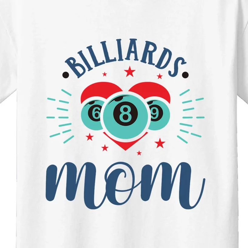 Billiards Pool Player Snooker Game Billiards Mum Gift For Mother's Day Kids T-Shirt