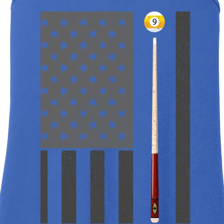 Billiards Pool Player Table Usa Us American Flag Gift Ladies Essential Tank