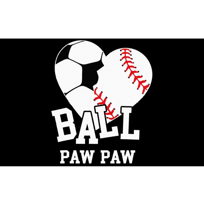 Ball Paw Paw Heart Funny Baseball player Bumper Sticker