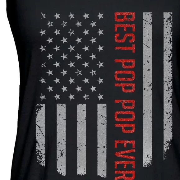 Best Pop Pop Ever American Flag Gifts For Fathers Day Ladies Essential Flowy Tank