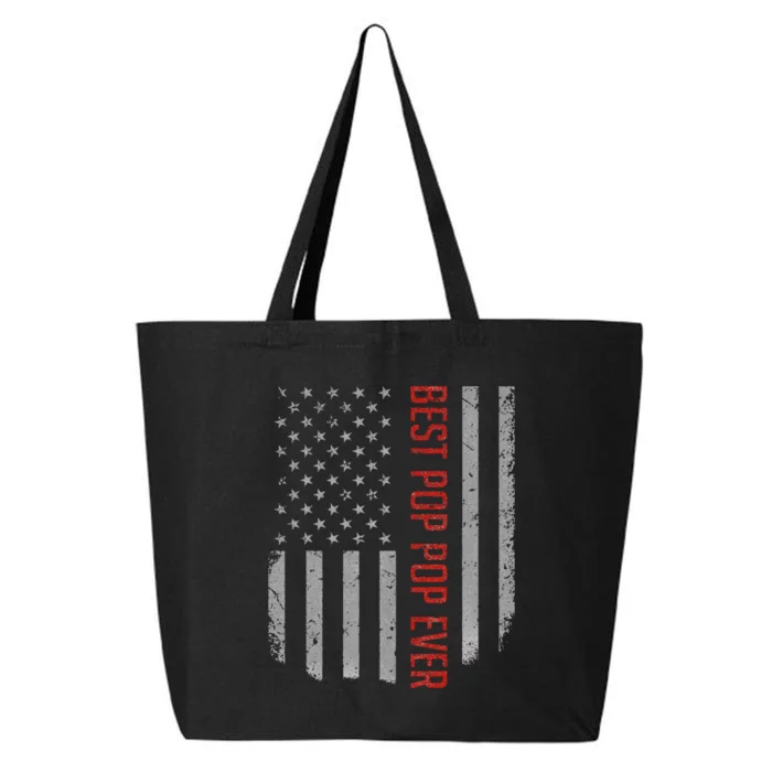 Best Pop Pop Ever American Flag Gifts For Fathers Day 25L Jumbo Tote