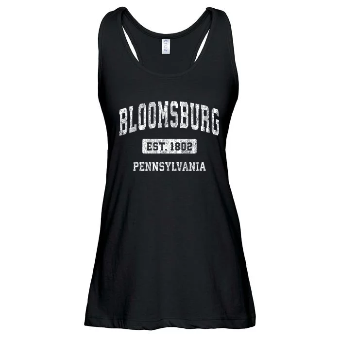 Bloomsburg Pennsylvania Pa Vintage Sports Ladies Essential Flowy Tank