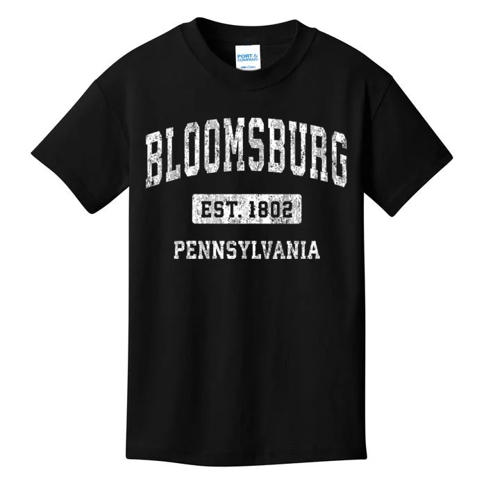 Bloomsburg Pennsylvania Pa Vintage Sports Kids T-Shirt