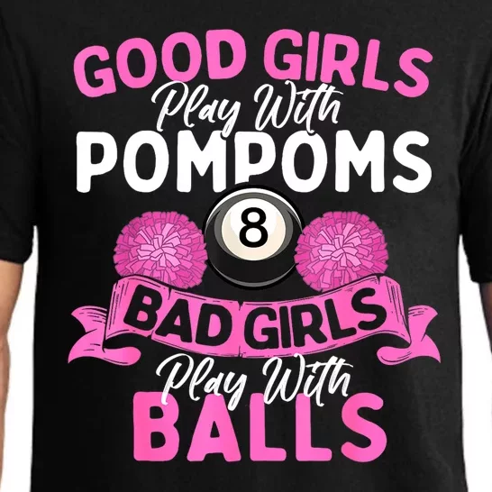 Balls Pool Player Lover Good Girl Play With Billiards Gift Ideas Pajama Set