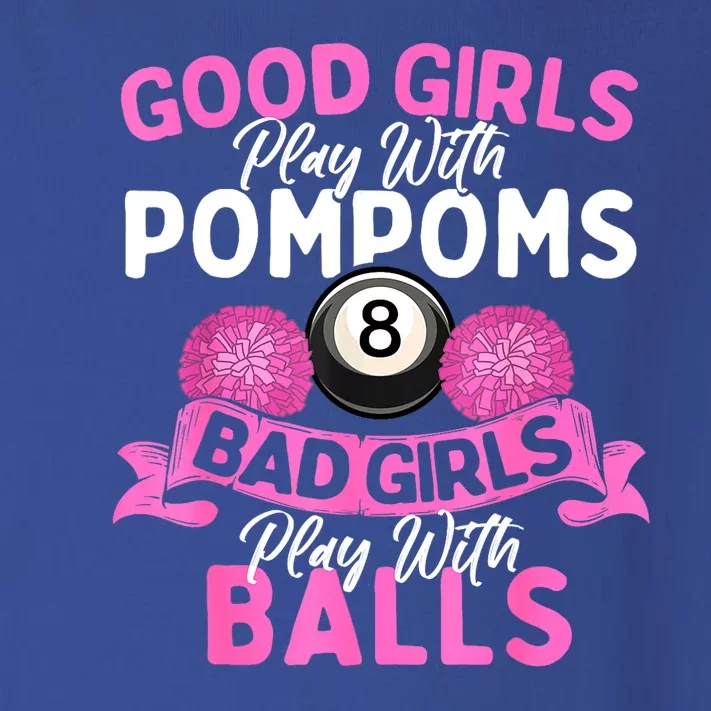 Balls Pool Player Lover Good Girl Play With Billiards Gift Ideas Toddler Long Sleeve Shirt