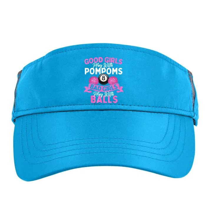 Balls Pool Player Lover Good Girl Play With Billiards Gift Ideas Adult Drive Performance Visor