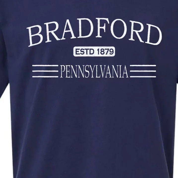 Bradford Pennsylvania Pa Sueded Cloud Jersey T-Shirt