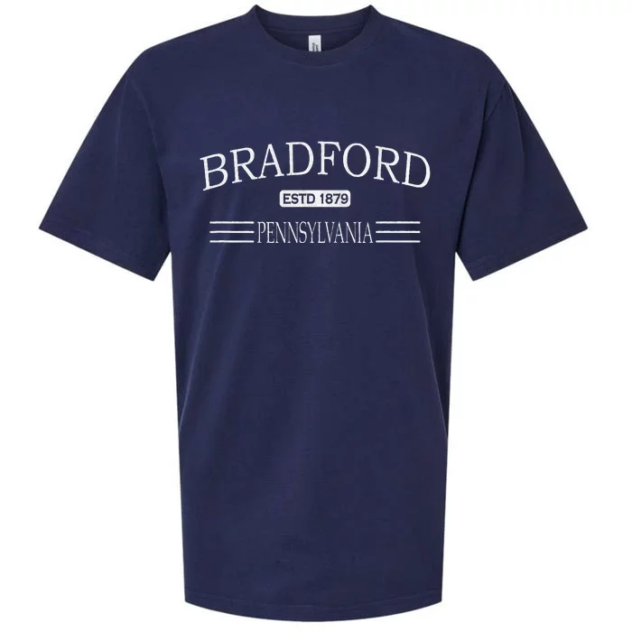 Bradford Pennsylvania Pa Sueded Cloud Jersey T-Shirt