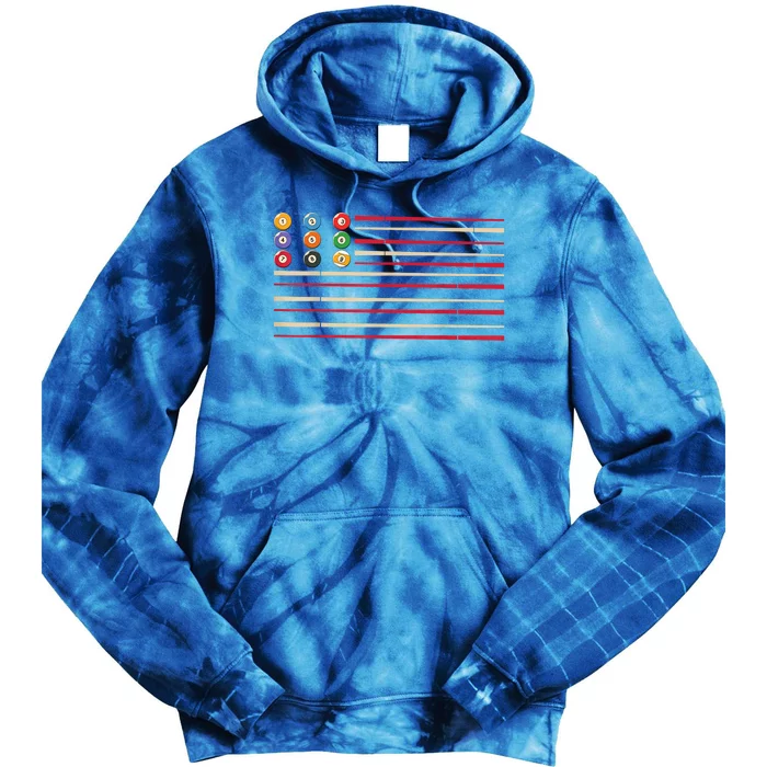 Billiard Player Pool Snooker Us Flag Gift Ideas For Fan Tie Dye Hoodie