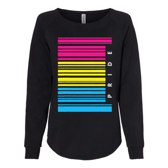 Barcode Pansexual Pride LGBTQ Pans LGBT Awareness Month Womens California Wash Sweatshirt