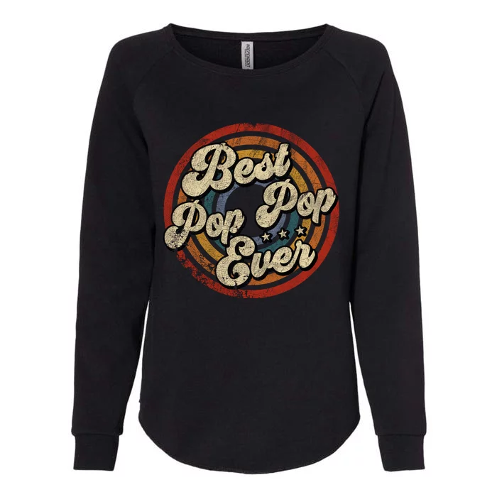 Best Pop Pop Ever Vintage Retro Style Womens California Wash Sweatshirt