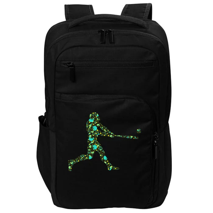 Baseball Player Pattern Impact Tech Backpack