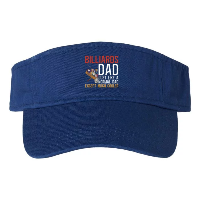 Billiards Pool Player Ball Dad Billiards Dad Just Like A Gift Valucap Bio-Washed Visor