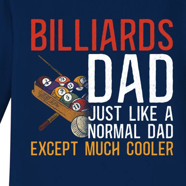 Billiards Pool Player Ball Dad Billiards Dad Just Like A Gift Baby Long Sleeve Bodysuit