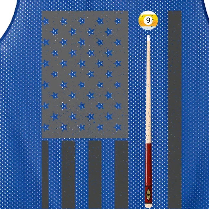 Billiards Pool Player Table Usa Us American Flag Meaningful Gift Mesh Reversible Basketball Jersey Tank