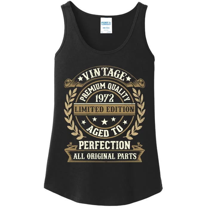 Birthday Premium Quality 1972 Birthday Mom Dad Gift 51st Birthday Ladies Essential Tank