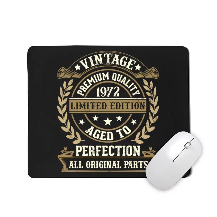 Birthday Premium Quality 1972 Birthday Mom Dad Gift 51st Birthday Mousepad