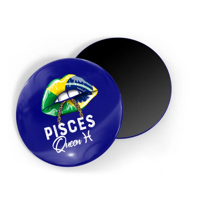 Brasil Pisces Queen Zodiac Birthday Brasilian Lips Astrology Gift Magnet