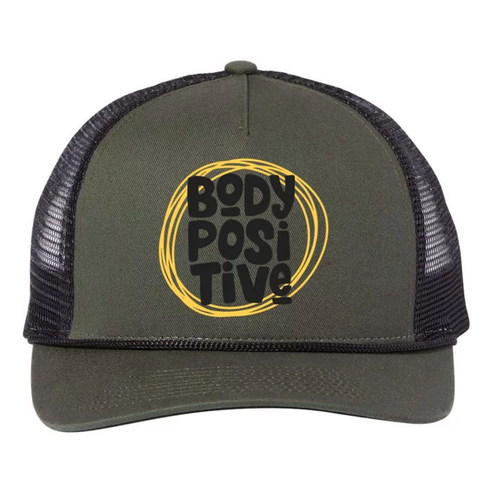 Body Positve Quotes Retro Rope Trucker Hat Cap