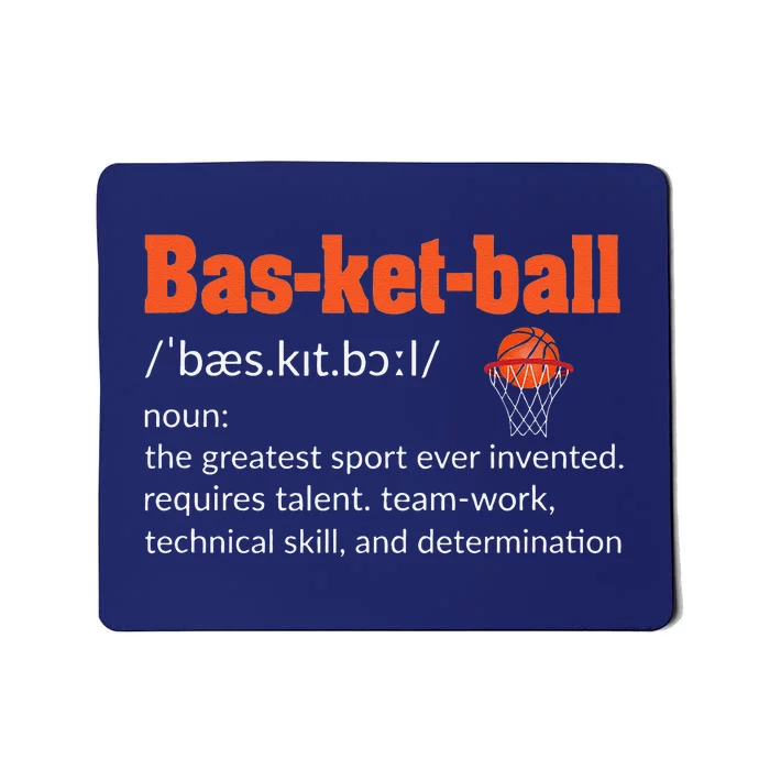 Basketball Player Quote Basketball Lover Funny Basketball Mousepad