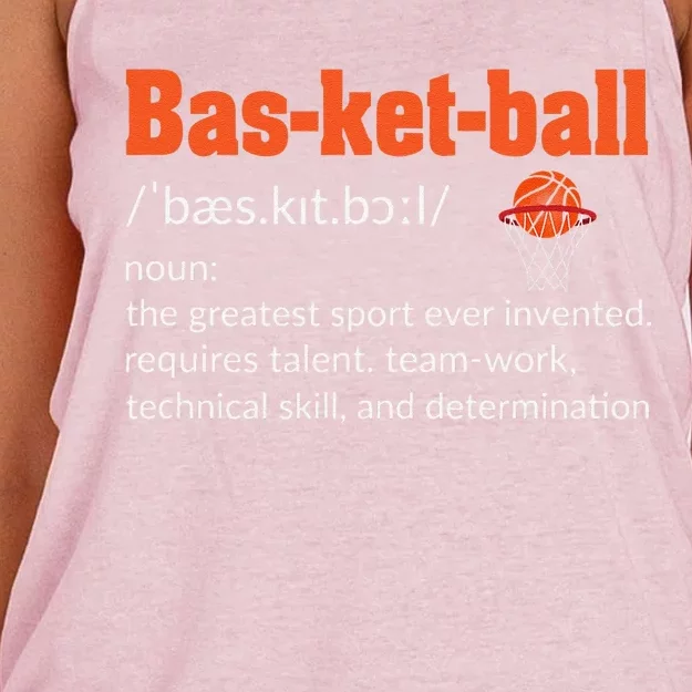 Basketball Player Quote Basketball Lover Funny Basketball Women's Knotted Racerback Tank