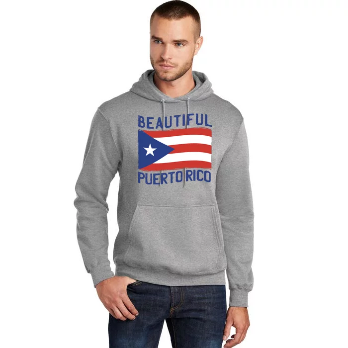 Beautiful Puerto Rico Flag Tall Hoodie